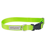 amiplay Obroża SAMBA regulowana XL 45-70 x 2,5cm Zielony