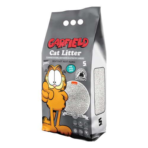 Garfield, żwirek bentonit dla kota, z węglem aktywnym 5L
