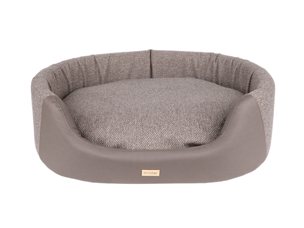 amiplay Legowisko Elipsa ZipClean Milano S 54x45x16cm Beżowy