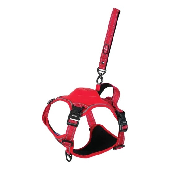 ZOLUX Szelki dla psa ze smyczą automatyczną Easyride XS czerwone