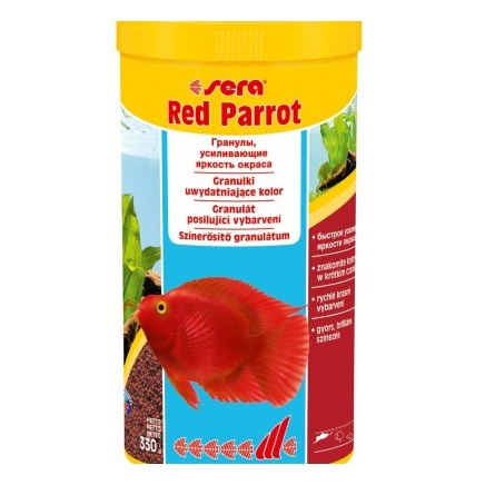 Sera Red Parrot 1.000 ml granulat - pokarm wybarwiający