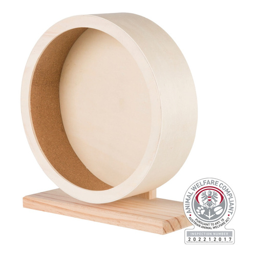Trixie Drewniany kołowrotek dla gryzoni 28cm