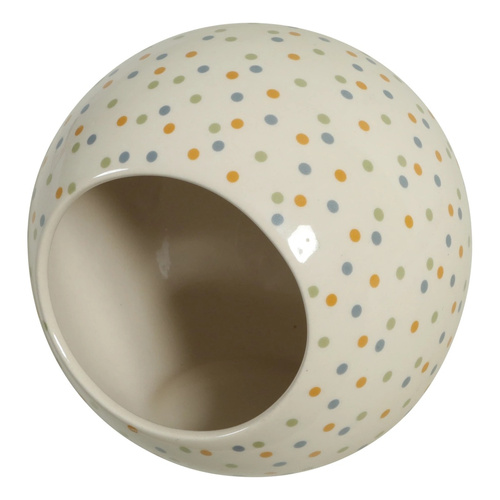 ZOLUX Domek ceramiczny COSY dla chomika kula 10x10cm w kropki