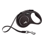 FLEXI Smycz automatyczna dla psa NEW CLASSIC taśma S 5m czarna