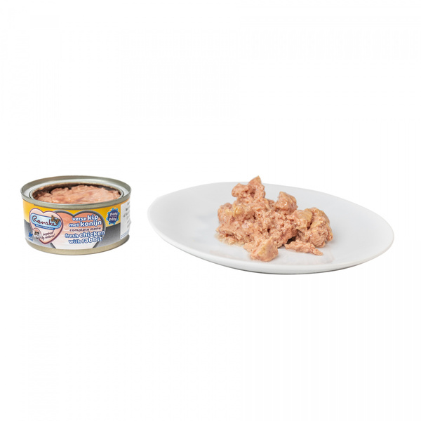 Renske Cat fresh meat -kurczak z królikiem, pełnoporcjowa, pasztet (70 g)