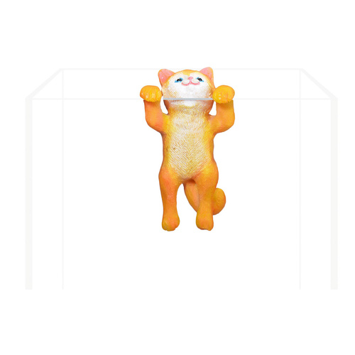 Aqua Natura Dekoracja akwarystyczna wiszący kotek rudy 5cm