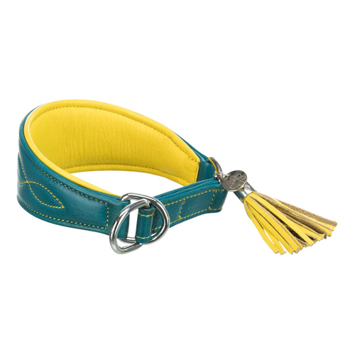 Trixie Active Comfort obroża, dla chartów, petrol, S: 27-35 cm/55 mm