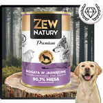 Mokra Karma Dla Psa Bogata w Jagnięcinę Puszka 800g Zew Natury PREMIUM