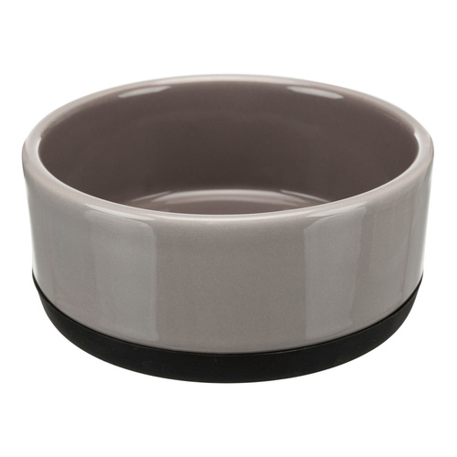 Trixie Miska ceramiczna gumowa podstawa 400ml szara