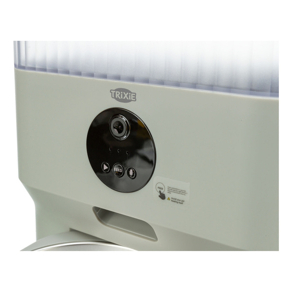 Trixie Karmidło automatyczne TX-C Smart, jasnoszare, 5.0l, 5 l/28 × 30 × 17 cm z kamerą