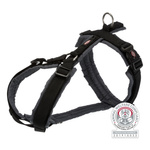 Trixie Szelki trekkingowe Premium, S: 36-44 cm/15 mm, czarne/grafitowe
