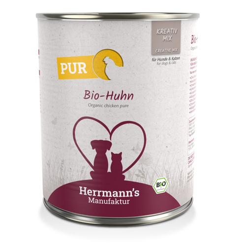 HERRMANN'S MANUFAKTUR Kreativ Mix Bio Huhn - 100% kurczak ekologiczny (800g)