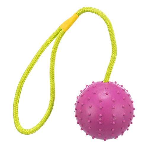 Trixie PIŁKA zabawka na SZNURKU 7cm/30cm