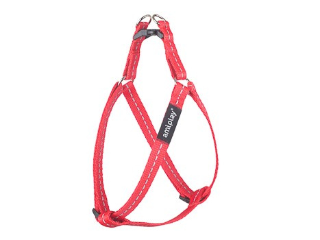 amiplay Szelki regulowane Reflective M 30-55 [c, d]x1,5cm Czerwony