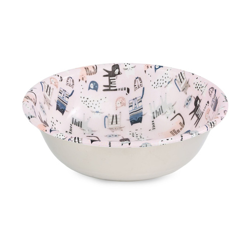 Barry King Miska, dla kota, ze stali nierdzewnej, emaliowana, wzór COLORFUL KITTENS, 350ml