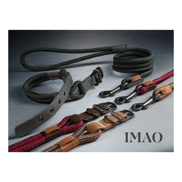 ZOLUX Obroża dla psa sznurowa IMAO HYDE PARK 9 mm/50 cm kol. brązowy