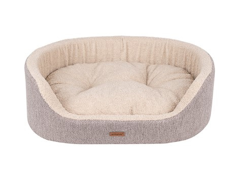 amiplay Legowisko Elipsa 2in1 ECO Malmo L 73x64x22cm Beżowy