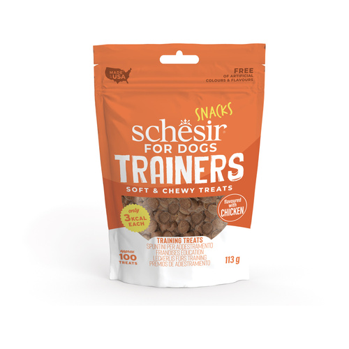 Schesir Trainers soft and chewy przysmak dla psów kurczak 100 kawałków 113 g