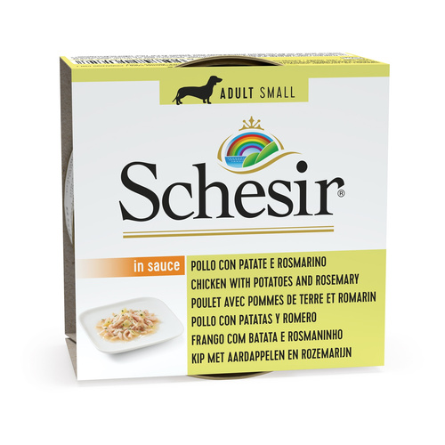 Schesir Karma mokra dla psa kurczak z ziemniakami i rozmarynem 85 g