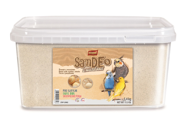 Vitapol PIASEK DLA PTAKÓW Z MUSZLAMI-WIADRO 5,4kg