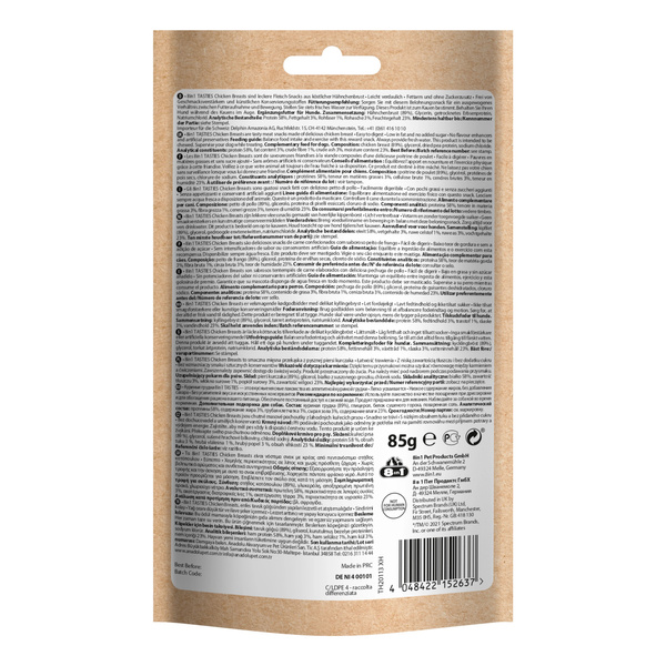 8in1 Przysmak dla psa piersi z kurczaka Tasties 85g