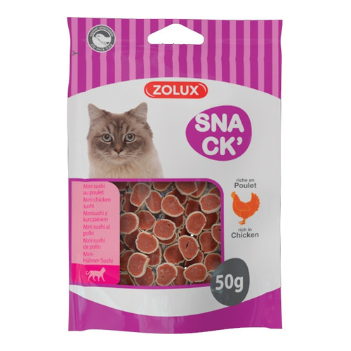 ZOLUX Przysmak dla kota mini sushi z kurczakiem 50 g