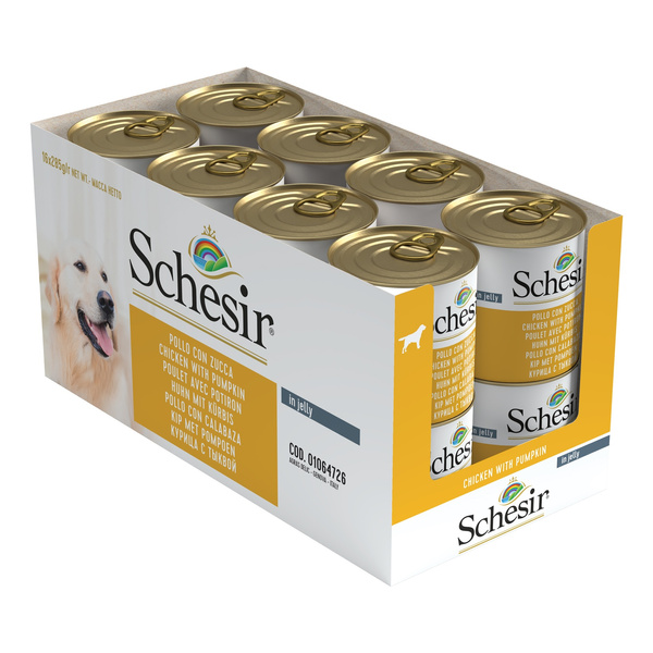 Schesir Complements karma mokra dla psa kurczak z dynią w galarecie 285 g