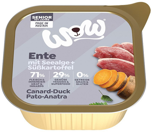 WOW Senior Ente - kaczka z algami i batatami (150g)