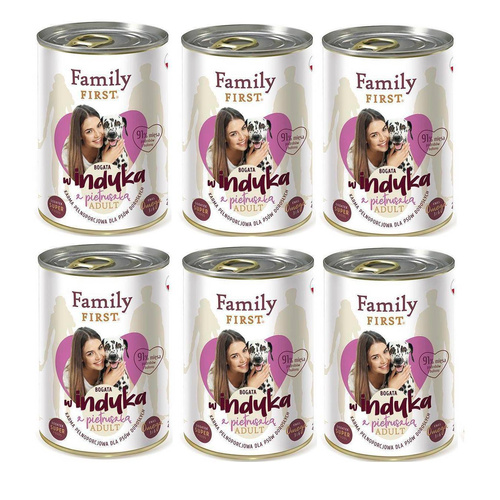 Family First INDYK z pietruszką dla Psa 6 x 400g