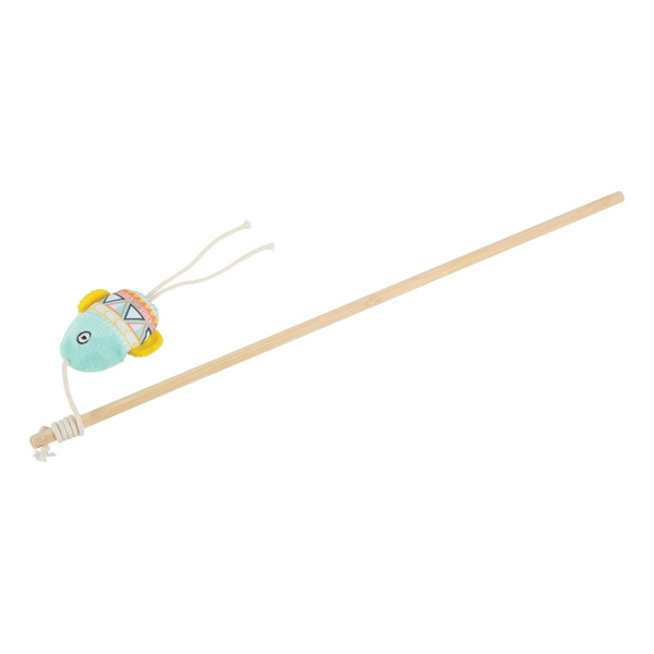 Zolux Zabawka dla kota wędka ryba KALI kol. zielony 40 cm