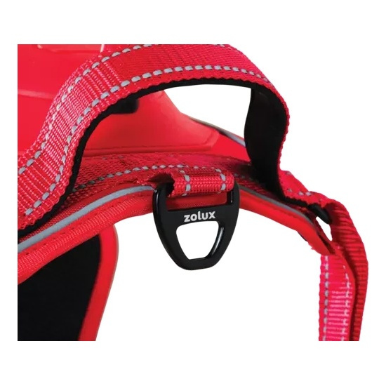 ZOLUX Szelki dla psa ze smyczą automatyczną Easyride M czerwone