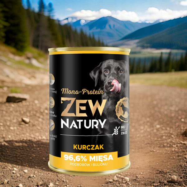 Mokra Karma Dla Psa Kurczak Puszka 400gZew Natury MONO-PROTEIN