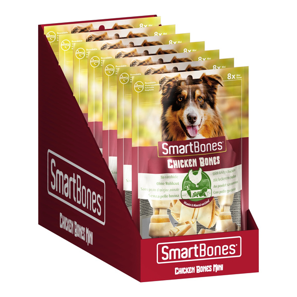 SMART BONES Przysmak dla psa kości o smaku kurczaka Mini 8 szt.