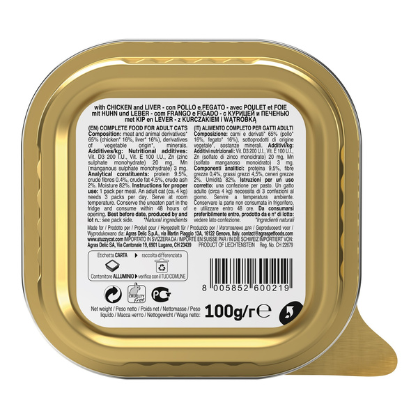 Stuzzy Pate karma mokra dla kota kurczak z wątróbką 100 g