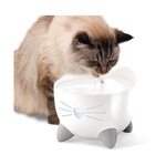 CatIt Pixi Fountain Combo, zestaw poidło Pixi 2,5l + miska, biały, GRATIS opakowanie filtrów CH-7216