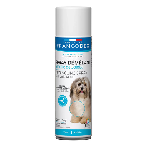 FRANCODEX Spray dla psa ułatwiający rozczesywanie z olejkiem jojoba 250 ml