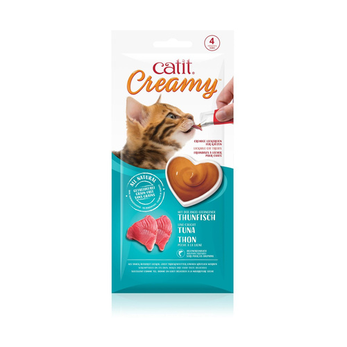CatIt Creamy Tuna, mokry przysmak, dla kota, tuńczyk, 4szt/opak