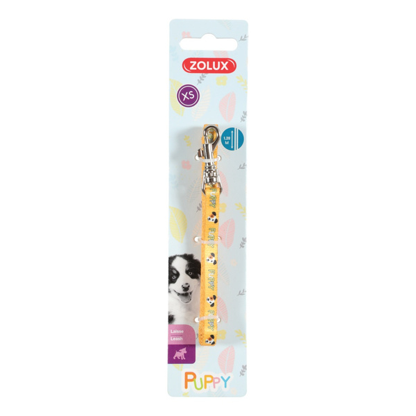 Zolux Smycz dla szczeniąt Puppy MASCOTTE 8 mm/1,20 m kol. żółty