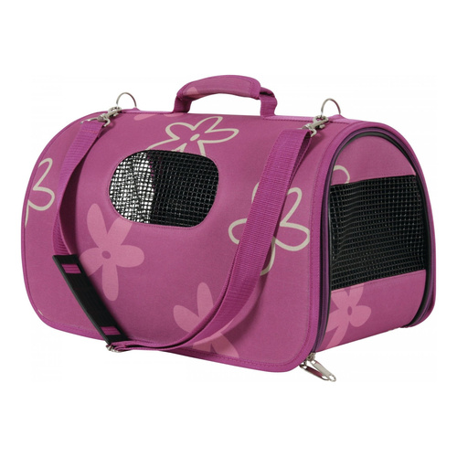 Zolux Torba transportowa dla psa i kota FLOWER mała fuksja