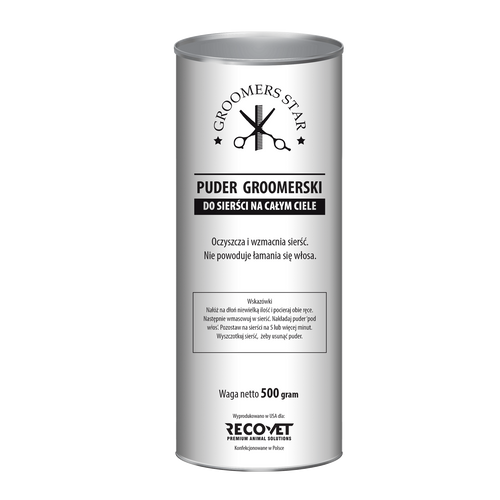 Recovet Puder groomerski do sierści na całym ciele 500g