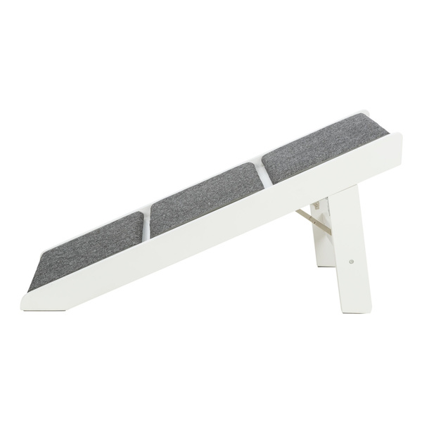 Trixie Schody/rampa, dla psa/kota, białe, MDF, 44 x 46 x 106 cm, obite wykładziną