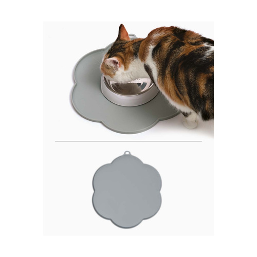 CatIt Podkładka silikonowa w kształcie kwiata, szara, 30 cm