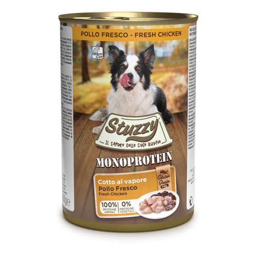 Stuzzy Monoprotein karma mokra dla psa świeży kurczak pasztet 400 g