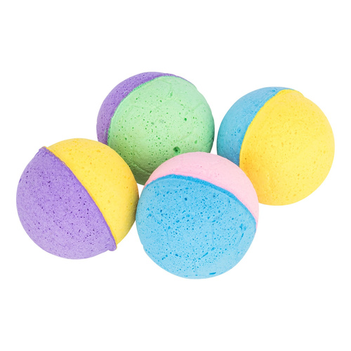 Trixie Piłki miękkie kolorowe, 4.3cm, 4szt/op