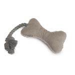 CAMON DOG TOY PLUSZOWA ZABAWKA KOŚĆ Z LINĄ 33cm AH452