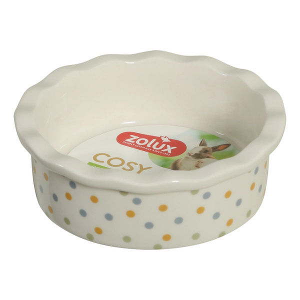 ZOLUX Miska ceramiczna dla gryzonia COSY 100 ml w groszki