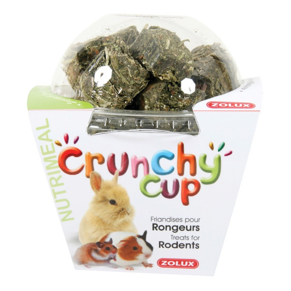 ZOLUX Przysmak naturalny dla gryzoni CRUNCHY CUP lucerna marchew 200g