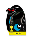 FLEXI Smycz automatyczna dla psa New Neon M taśma 5 m kol. niebieski