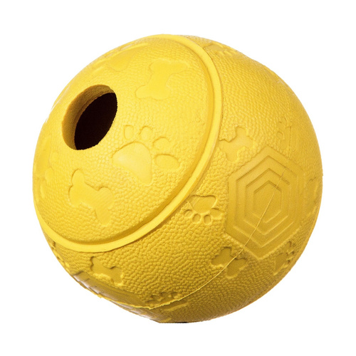 Barry King piłka na przysmaki z labiryntem żółta M 8 cm