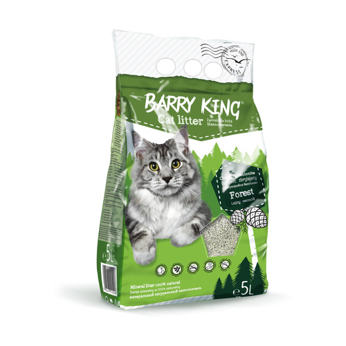 Barry King Żwirek bentonit dla kota leśny 5L
